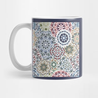 Seamless pattern with floral mandala Mug